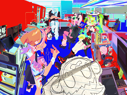 Office插画系列Pt.1——“管线对齐”