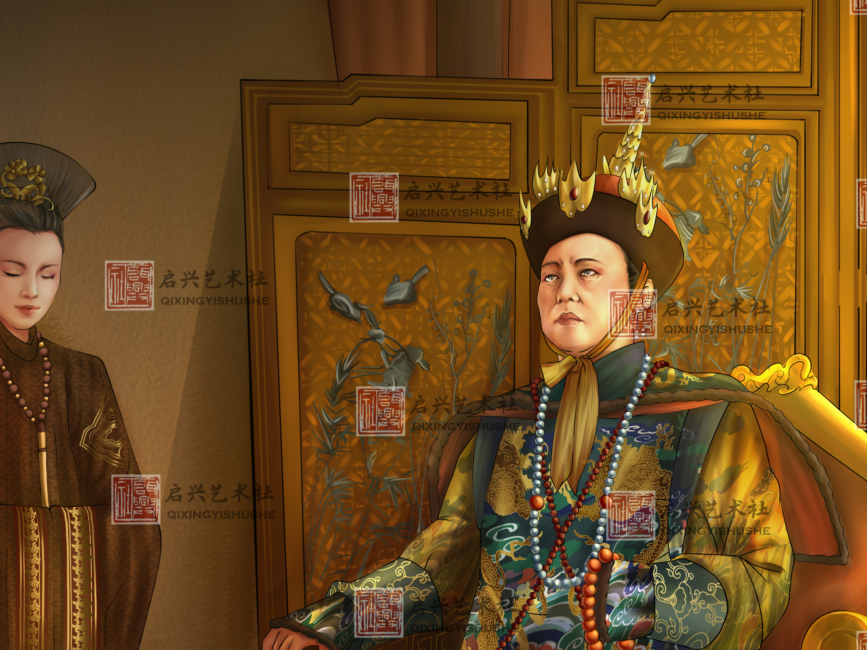 大清帝国:部分人物选 第七弹_葛鸽站酷ZCOOL
