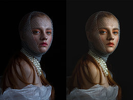 好久不修人像，随手磨两张