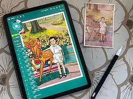 画一张小时候的照片