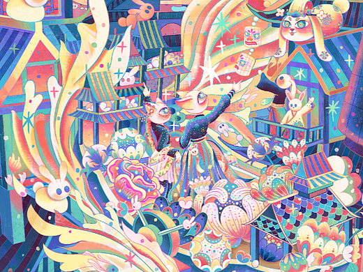 兔年·新年游花船