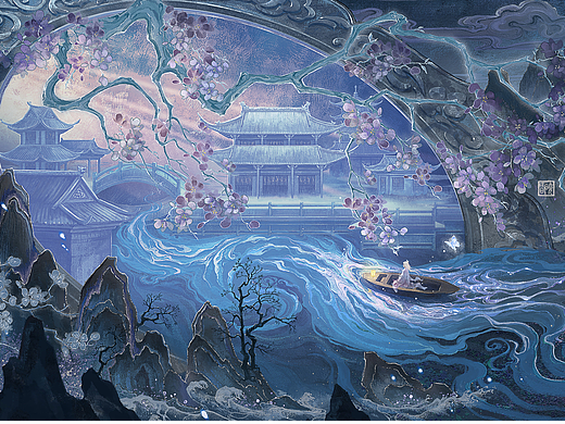 《镜花水月》 | 含绘画过程