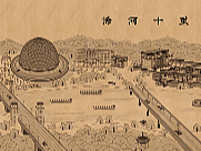 浠水杂技馆原创手绘壁画“浠河十里画廊·杂技游乐图”