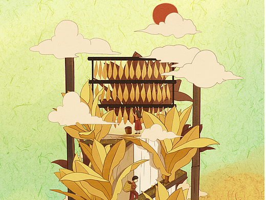 烟草 石斛插画动画（个人主页-ZNjQ0ODQ2MDQ=） - 商业插画 - 站酷设计师阿豆在忙原创素材 - 站酷ZCOOL