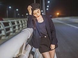 夜景人像