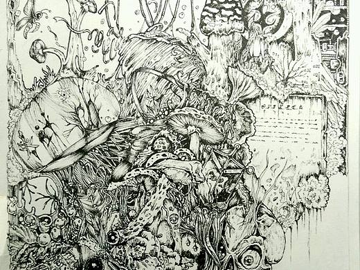随笔 简易黑白画