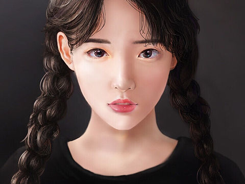 板绘写实人物插画（个人主页-ZMzkwMjIxODQ=） - 艺术插画 - 站酷设计师JESSE_D原创素材 - 站酷ZCOOL