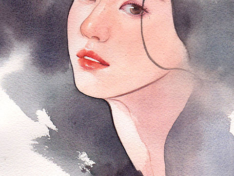 【简熹手绘】水彩人物插画合集