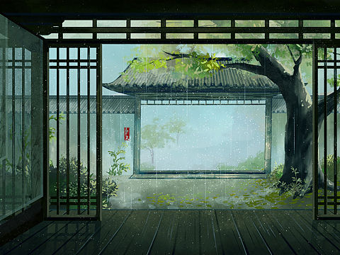 一年三季一夜——古风场景（个人主页-ZNDUzNTYwNjA=） - 创作习作 - 站酷设计师棠诗ss原创素材 - 站酷ZCOOL