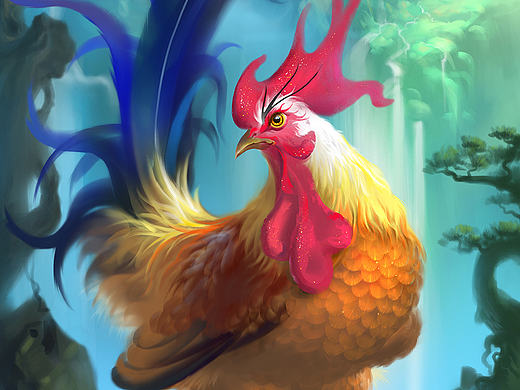 《金鸡独立》 鸡年大吉大利