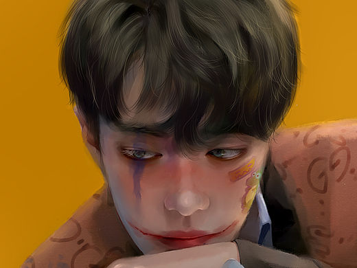 肖战厚涂 小丑系列