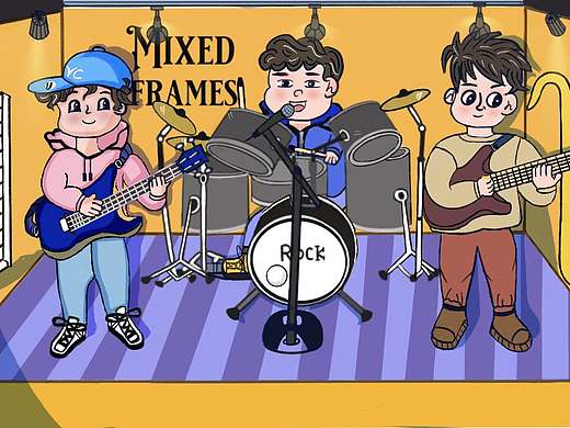 原创儿童音乐插画