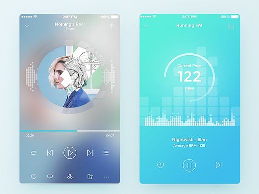 Runtune——跑步音乐应用UI设计