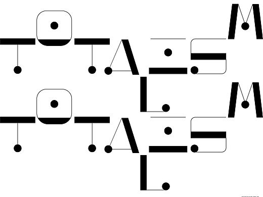英文字母字体设计   原创作品