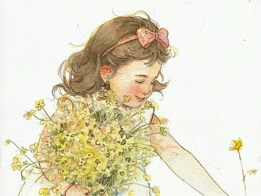 一个小女孩