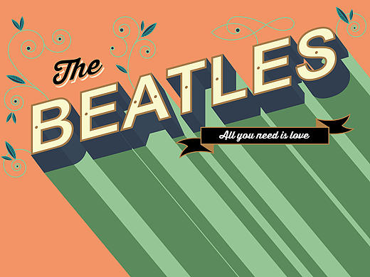 Beatles甲壳虫乐队海报设计