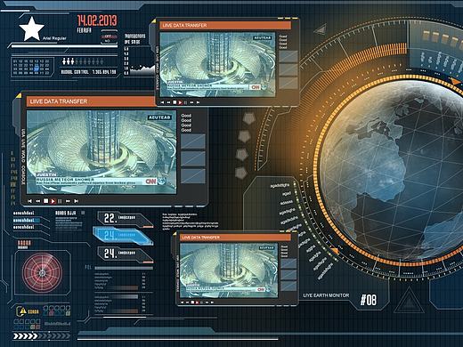 临摹国外大神FUI作品