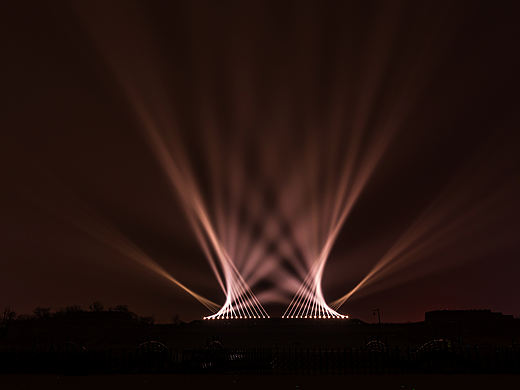 西安大明宫遗址公园灯光秀