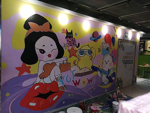 广州丽影广场手绘