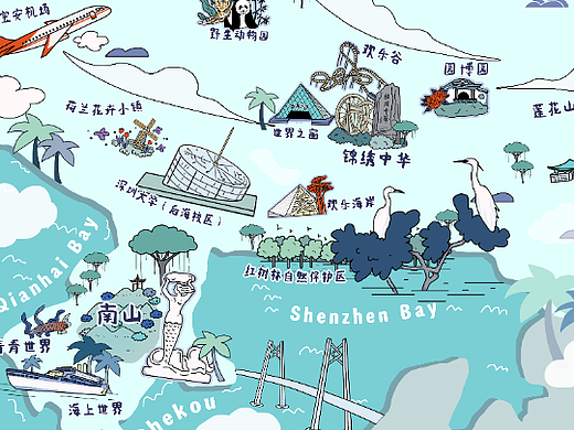 深圳游玩地图