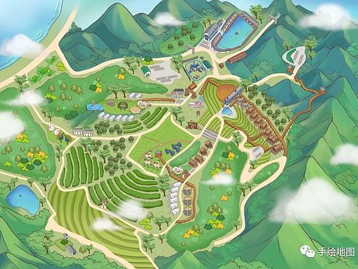 绍兴醉美民宿.手绘地图