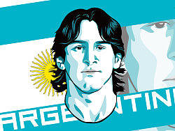 南非世界杯壁纸——阿根廷(矢量原创)