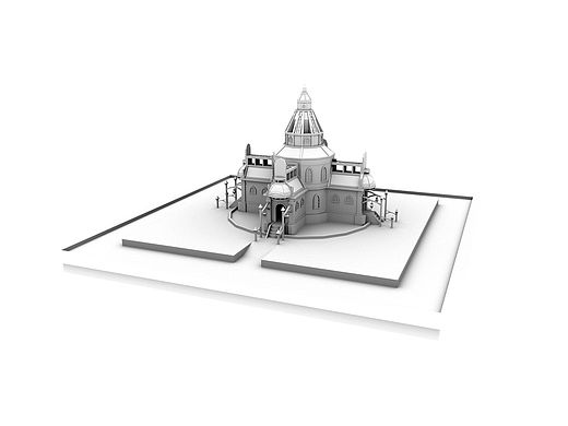 maya影视建筑模型