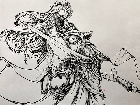 王者荣耀手绘插画