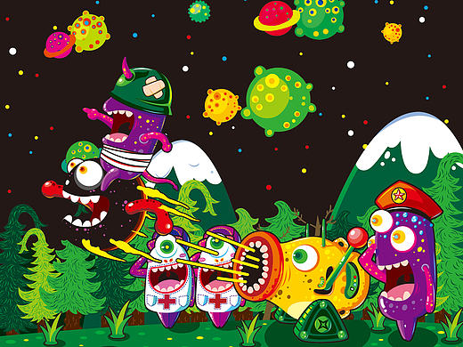 最后一口氣（個人主頁-ZMTgxNzgxMjQ=） - 商業(yè)插畫 - 站酷設(shè)計師夏邊浩怔原創(chuàng)素材 - 站酷ZCOOL