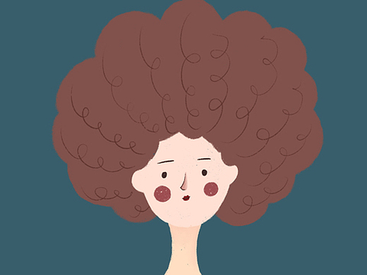 99爆炸头小姐姐