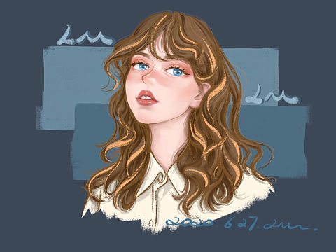 procreate绘画 头像