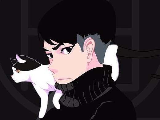 男生与猫（个人主页-ZMjA4ODQ3MTY=） - 商业插画 - 站酷设计师carpenterct原创素材 - 站酷ZCOOL