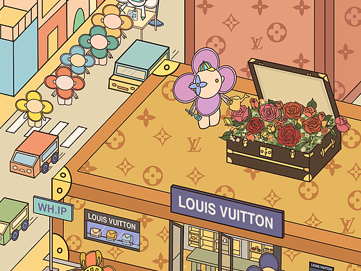 国潮黄鹤楼武汉城市映象插画