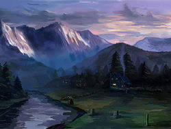 在山里（個人主頁-ZNDgzMzcy） - 概念設定 - 站酷設計師康康手寫原創(chuàng)素材 - 站酷ZCOOL