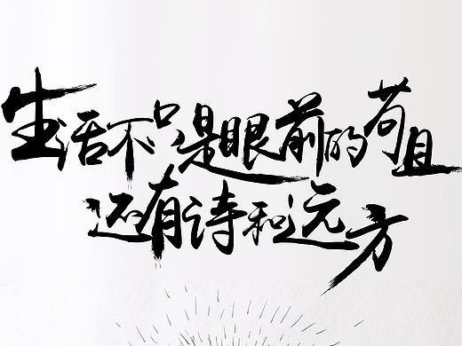 生活不止眼前的苟且，还有诗和远方的田野