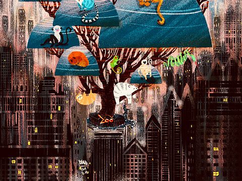 《我们的公园》（个人主页-ZMzg2MDQ3OTI=） - 创作习作 - 站酷设计师李子是女大王原创素材 - 站酷ZCOOL