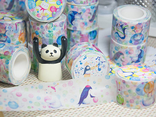 原创作品:和纸胶带3Adorkables之夏色泡泡