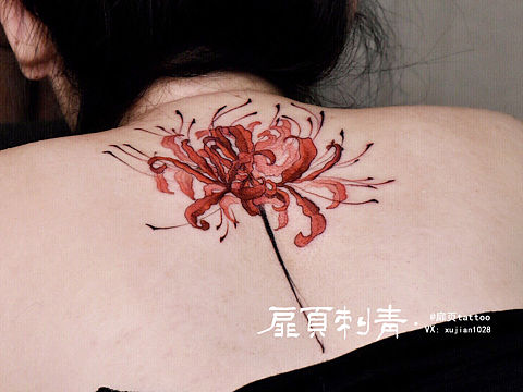 扉页tattoo 彼岸花纹身 