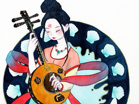 水彩插画（个人主页-ZNTM2NjA2MzI=） - 创作习作 - 站酷设计师不茗原创素材 - 站酷ZCOOL