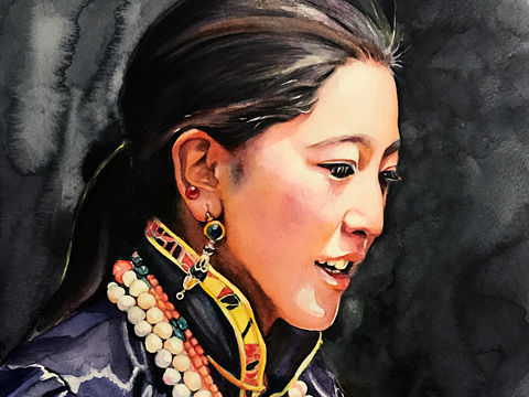 水彩人物