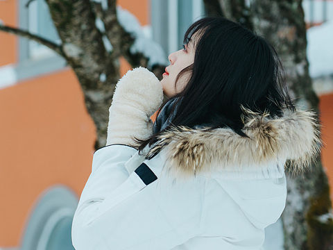 每一片雪花都是冬天的来信❄️☃️🌨🧣