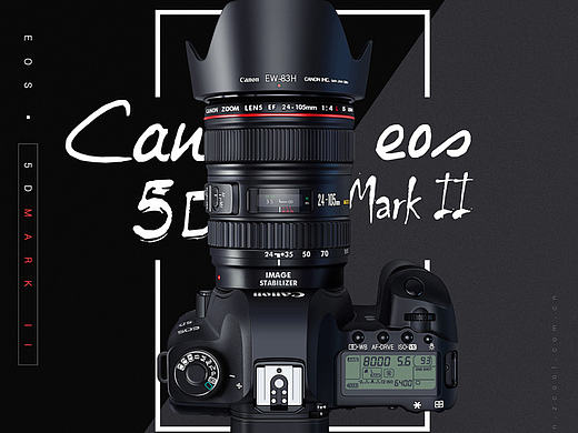 PS绘制写实相机-佳能5D MarkII（原创作品）