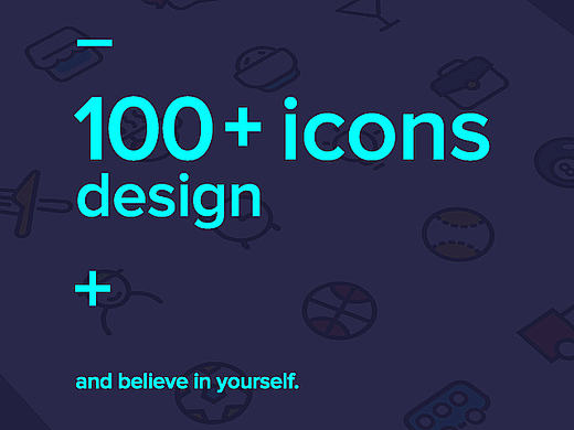 - 100+ icons design