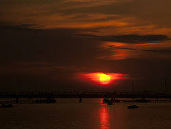 哈尔滨松浦大桥夜景