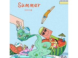 2022节气海报—大暑