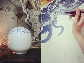 【莲羊·龍·青花】青花瓷绘制全过程