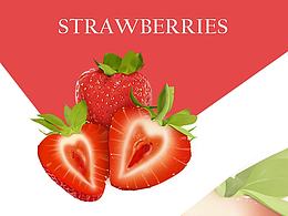 草莓鼠繪/Two strawberries