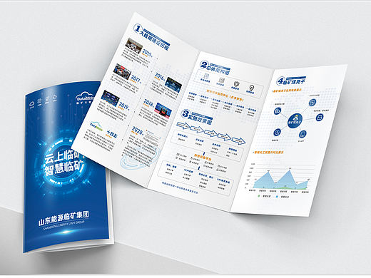 科技感三折页设计