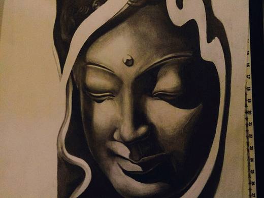 佛头（个人主页-ZMTUxNzM4MzI=） - 绘画 - 站酷设计师小毛学画原创素材 - 站酷ZCOOL