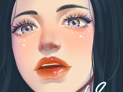画美女大头（个人主页-ZNDI2Mzg2MDA=） - 创作习作 - 站酷设计师苏小王册原创素材 - 站酷ZCOOL